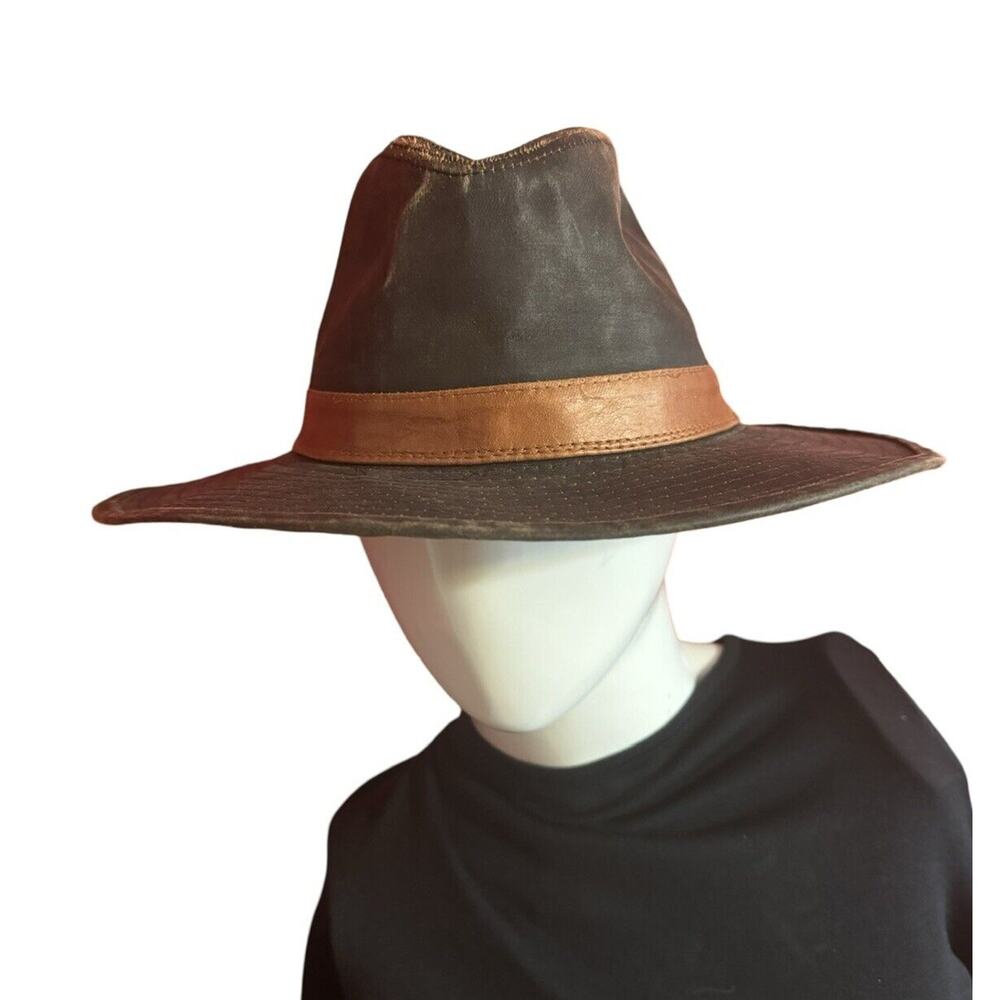 JHats Cowboy Hat American Collection Sz S M Dark Brown Outback Vintage